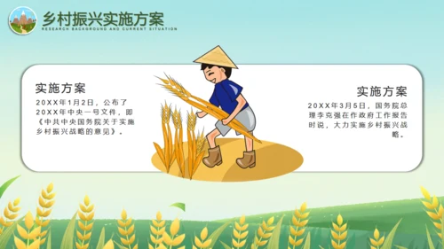 振兴乡村全面振兴美丽乡村通用PPT模板