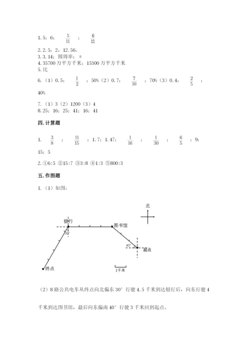 小学数学六年级上册期末卷含答案（精练）.docx
