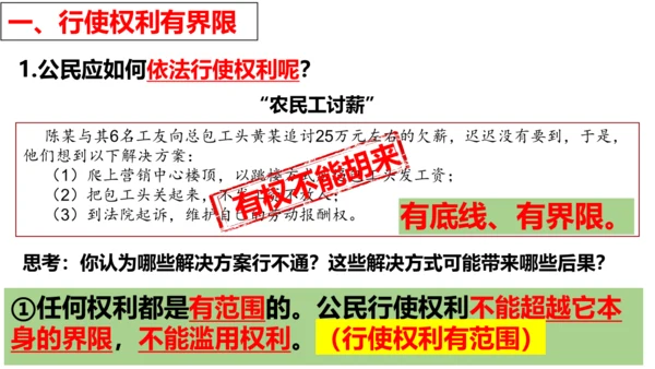 【新课标】3.2 依法行使权利 课件【2024春新教材】（27张ppt）