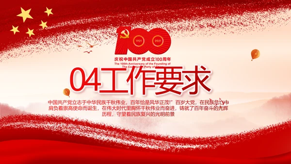 弘扬伟大建党精神七一讲话精神PPT