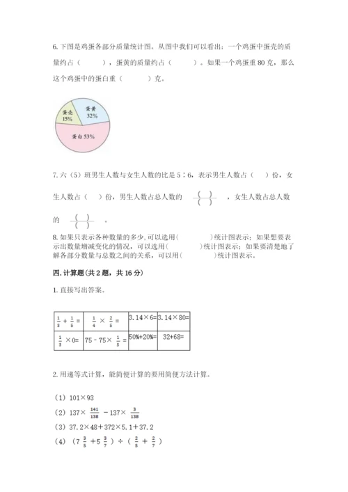 六年级数学上册期末考试卷精品加答案.docx