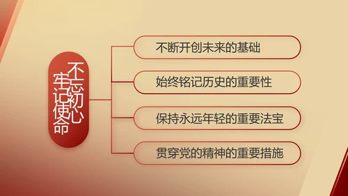 红色党建党支部述职报告动态PPT党课