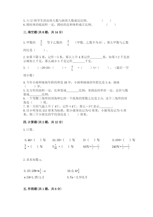 运城市新绛县六年级下册数学期末测试卷学生专用.docx