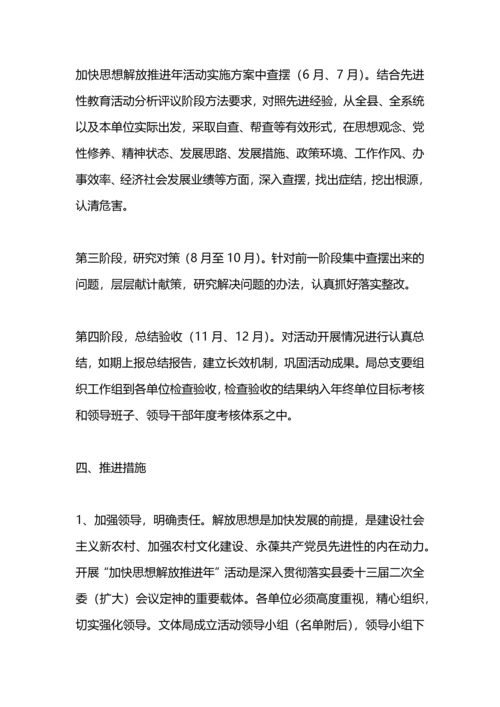 加快思想解放推进年活动实施方案.docx