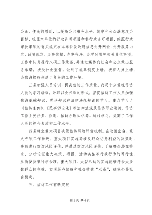 县民宗局信访工作自检自查报告 (3).docx