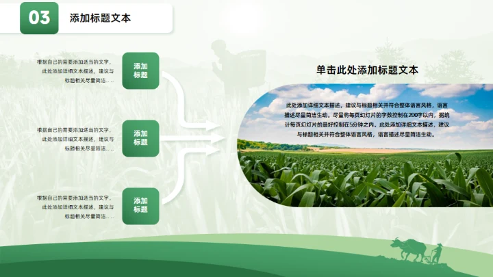 乡村振兴乡村工作汇报绿色通用PPT模板