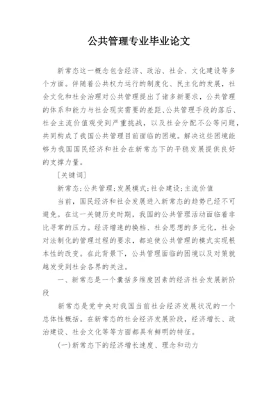 公共管理专业毕业论文.docx