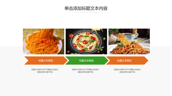 餐饮美食意大利面面食宣传介绍PPT模板
