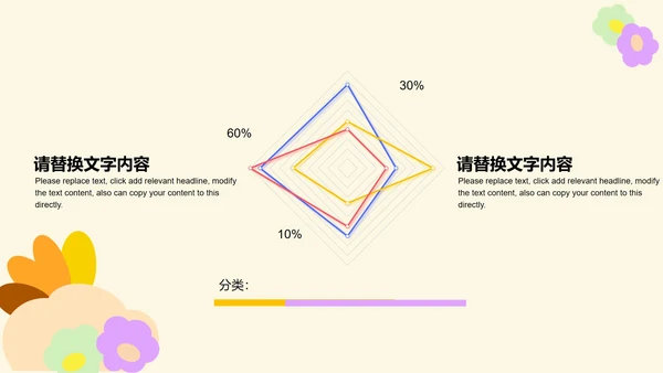 黄色卡通幼儿园缤纷夏日PPT模板