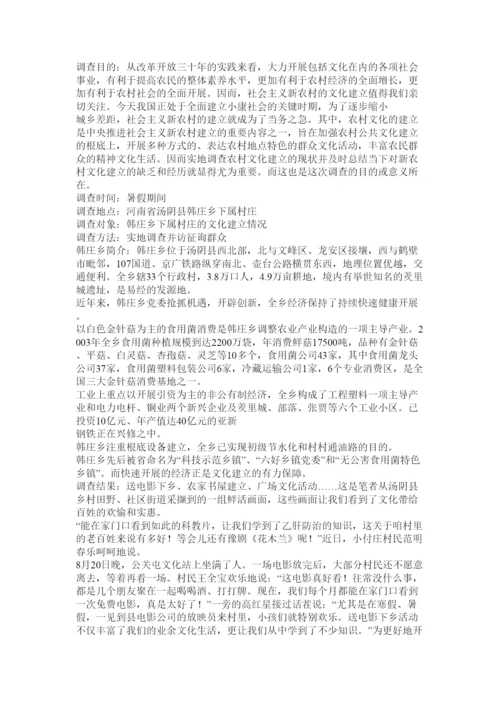 【精编】农村文化建设论文精选.docx