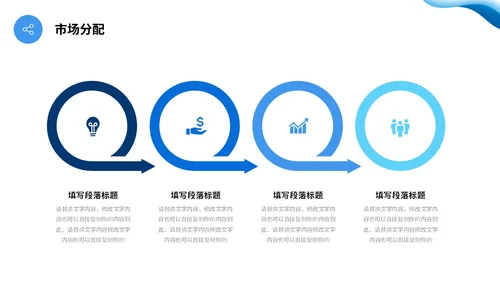 蓝色渐变简约流体翻转形状公司简介产品介绍PPT公司介绍