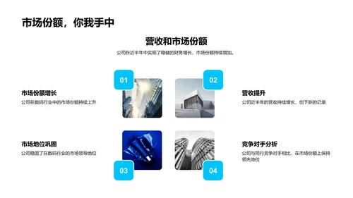 科技数码半年报告PPT模板