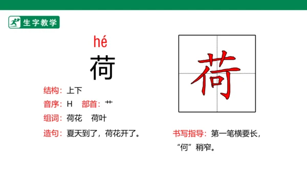 15 古诗二首 生字动画课件