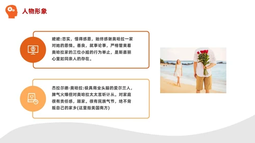 实拍风橙色飘不走的梦和人《飘》读书分享PPT课件