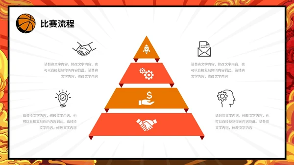 炫彩漫画风篮球比赛活动策划PPT
