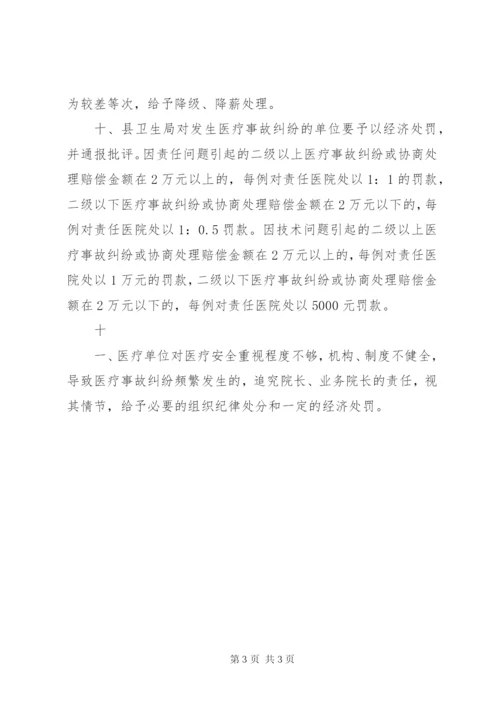 医疗事故纠纷责任追究制度.docx