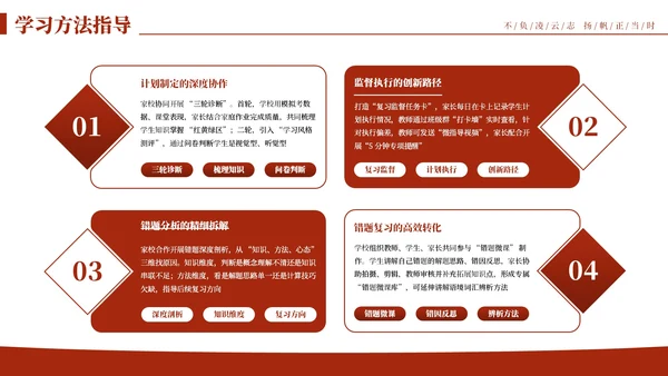 红色实拍风中考考前初三毕业班家长会PPT模板