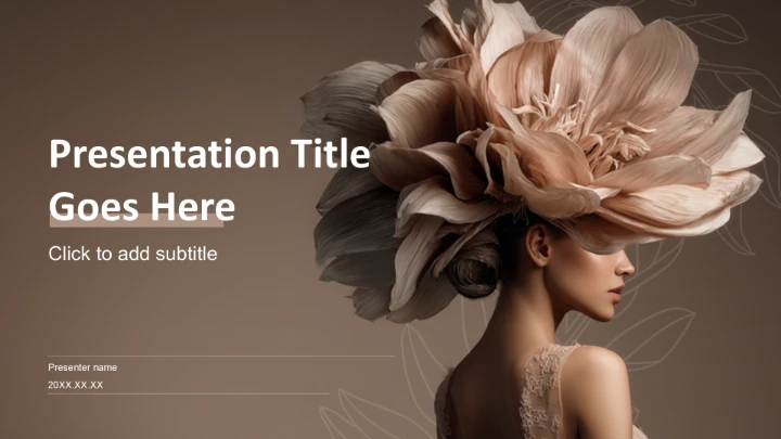 棕色商务风服装时尚通用PPT主题