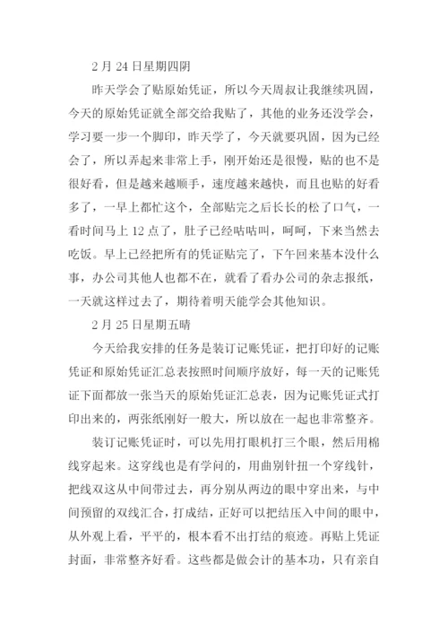 财务会计实习日记.docx