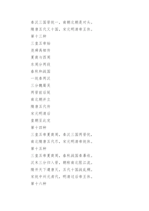 关于中国历史朝代歌大全_中国历史朝代详细表.docx