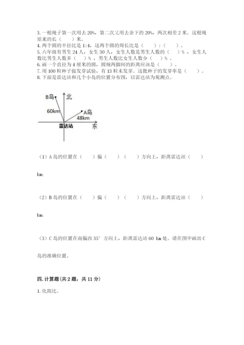 人教版六年级上册数学期末测试卷（各地真题）.docx