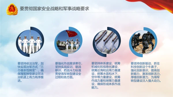 军队教育建设强大蓝海海军航母舰队PPT