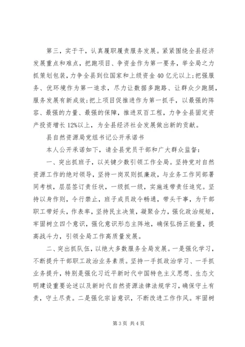 最新书记加强党的政治建设和作风建设公开承诺书3篇.docx