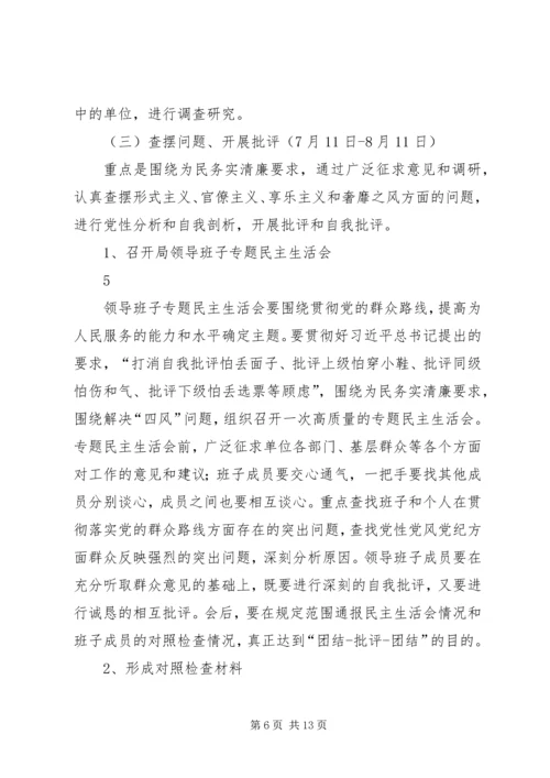 党的群众路线教育实践活动实施方案.docx