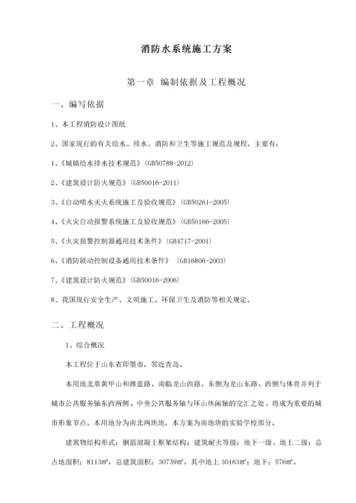 消防水系统施工方案.docx