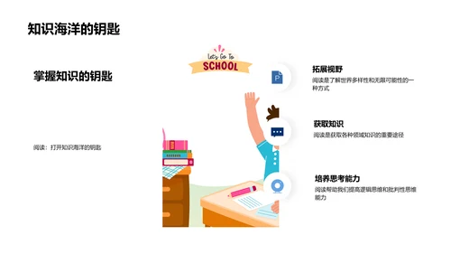 阅读的力量PPT模板