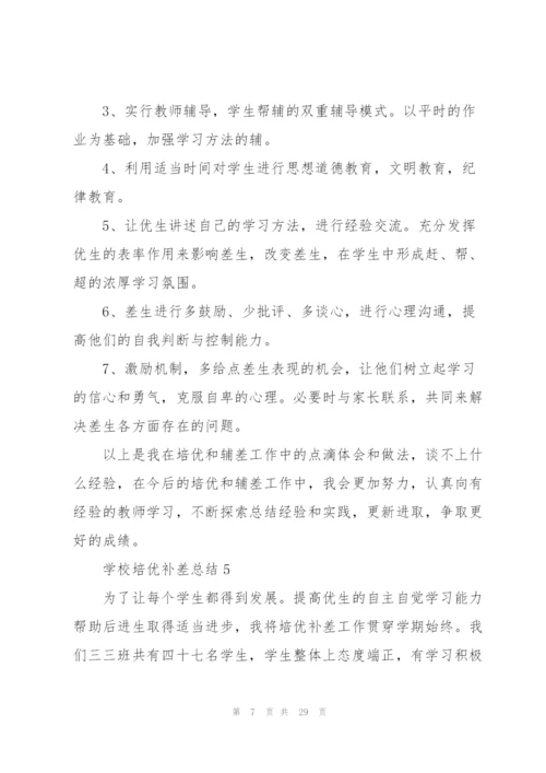 学校培优补差总结10篇.docx