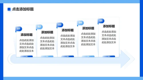 蓝色渐变简约风游乐场旅游攻略PPT模板
