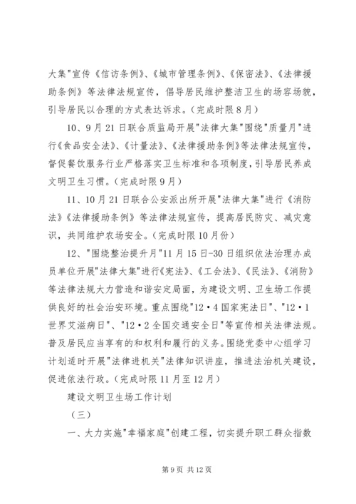 建设文明卫生场工作计划.docx