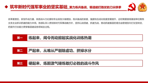中央军委基层建设会议军队部队过硬作风强军兴军PPT