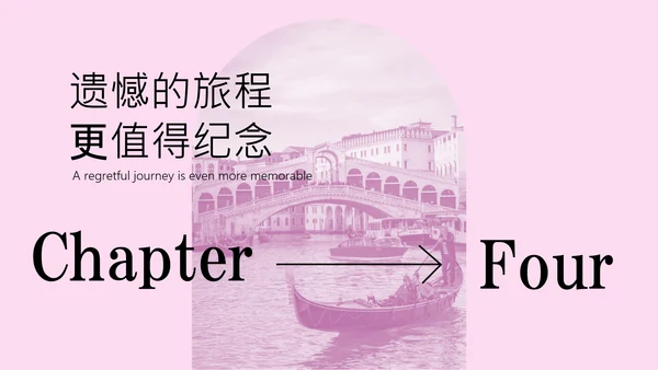 粉色简约欧洲旅游攻略PPT模板