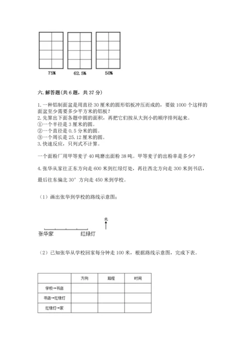 人教版六年级上册数学期末检测卷【轻巧夺冠】.docx