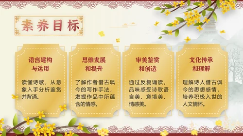 桂枝香金陵怀古诗歌鉴赏解析PPT模板