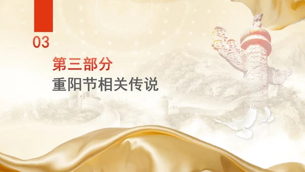 中国传统节日文化宣传重阳节的来源及习俗学习PPT课件
