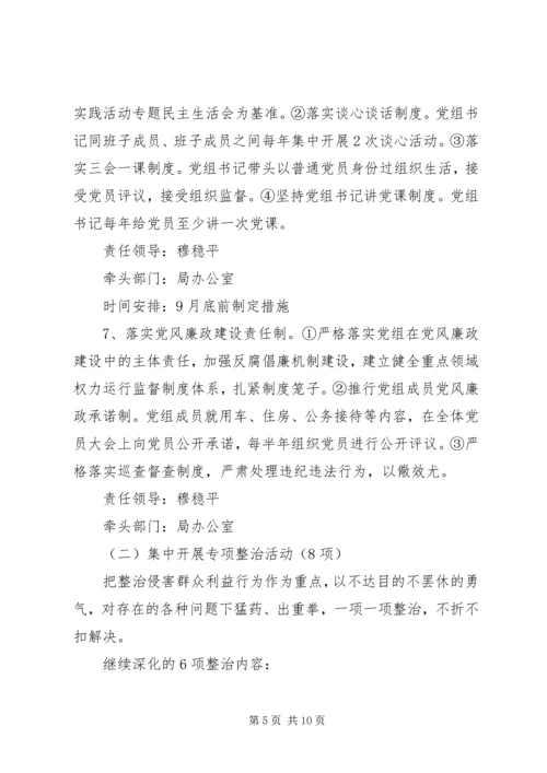 高XX县区综合执法局领导班子党的群众路线教育实践活动整改方案.docx