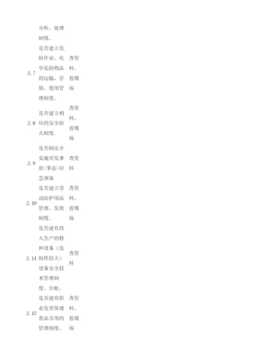 工业企业安全管理检查表.docx