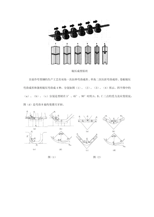 冷弯型钢的工艺特性和质量控制.docx