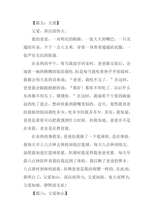 父爱的作文400字.docx