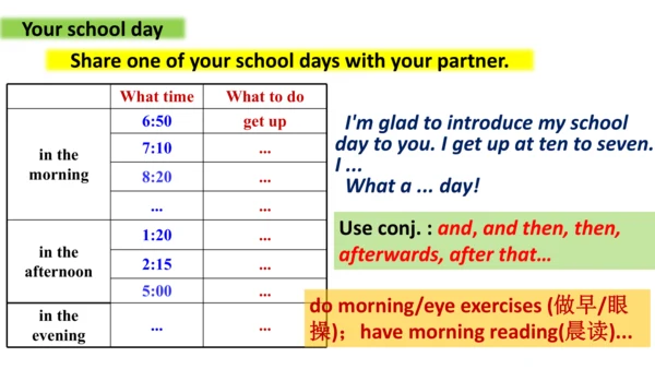 Module 5 Unit 2 We start work at nine o'clock 课件（外