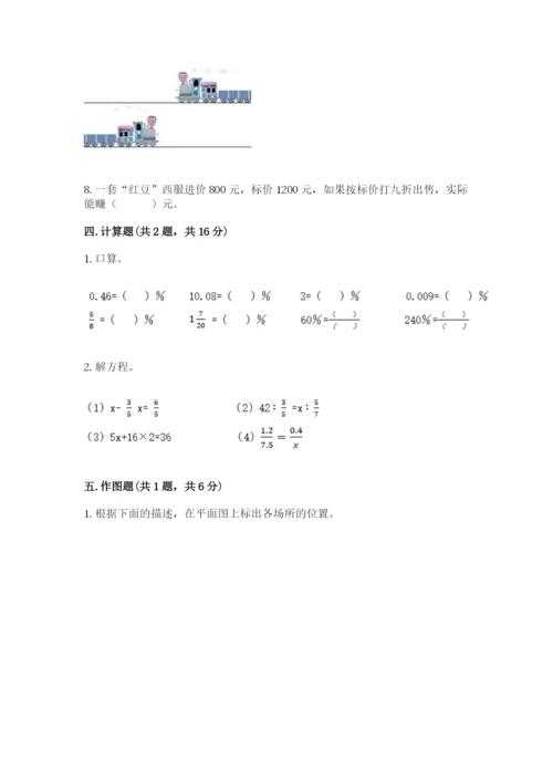 人教版六年级下册数学期末测试卷附答案（突破训练）.docx