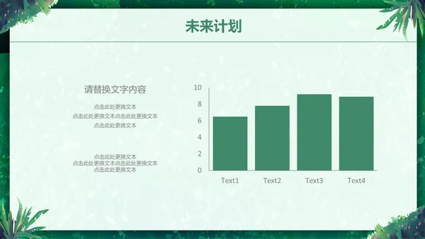 绿色小清新述职报告通用PPT模板