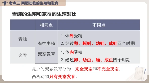 复习专题五生物的生殖和发育（串讲课件）-八年级生物上学期期末考点大串讲（人教版）(共20张PPT)