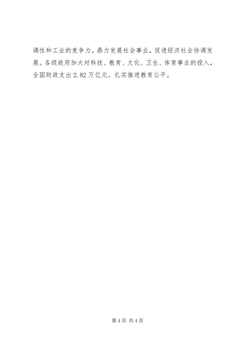 关于党员学习全国两会思想汇报.docx