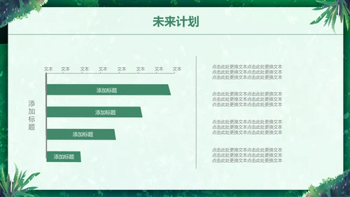 绿色小清新述职报告通用PPT模板