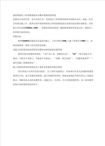 建筑智能化工程质量通病防治整治措施