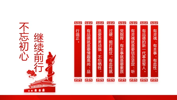 红色党支部年终工作述职报告学习教育动态PPT